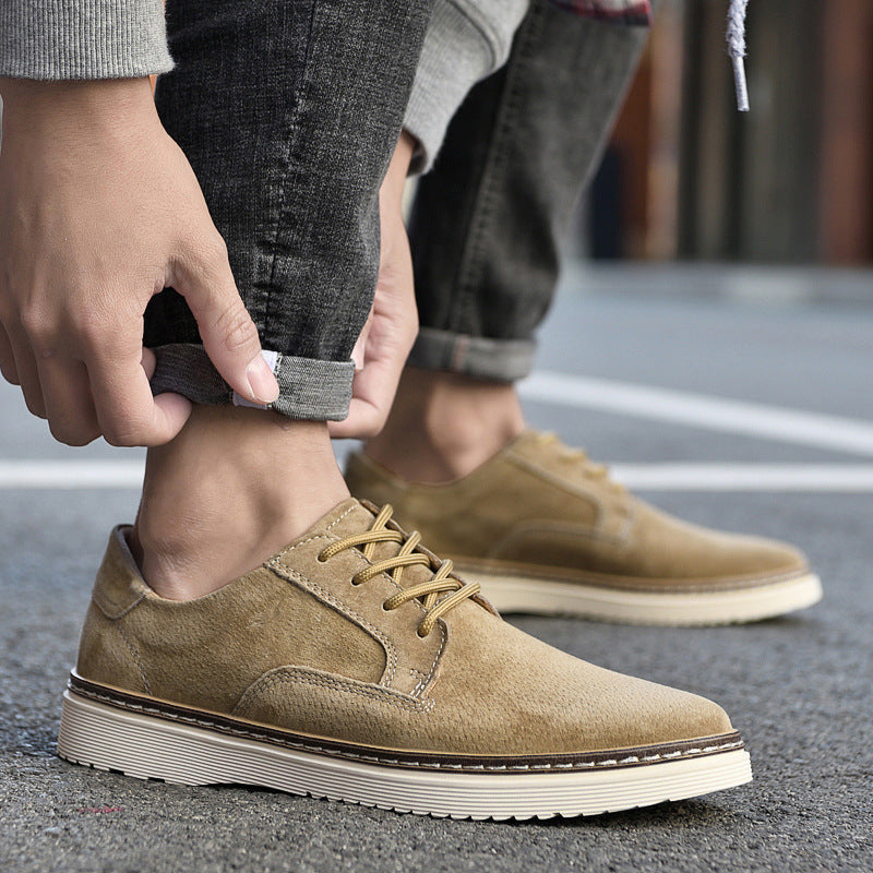 Zapatillas retro de piel para hombre