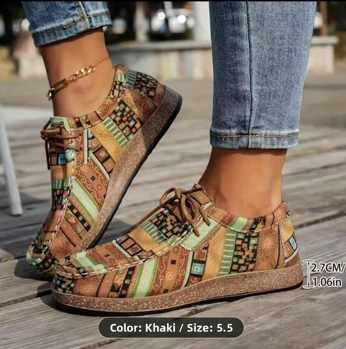 Zapatillas planas con estampado grafiti