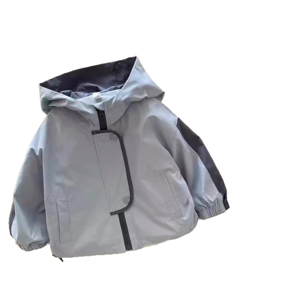 Chaqueta infantil con capucha y dibujos