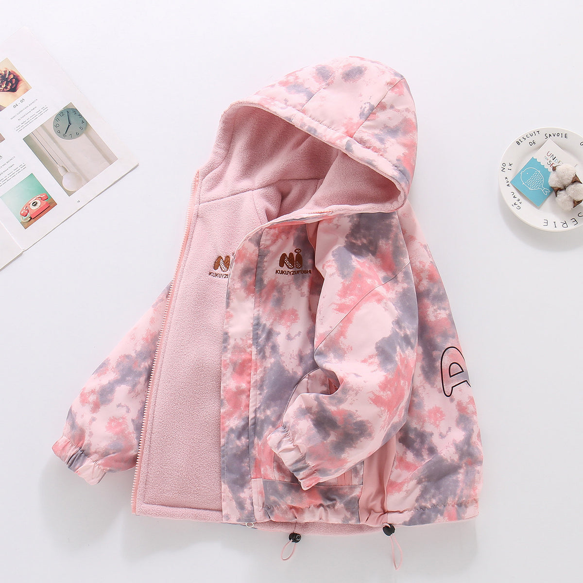 Chaqueta reversible infantil con forro polar