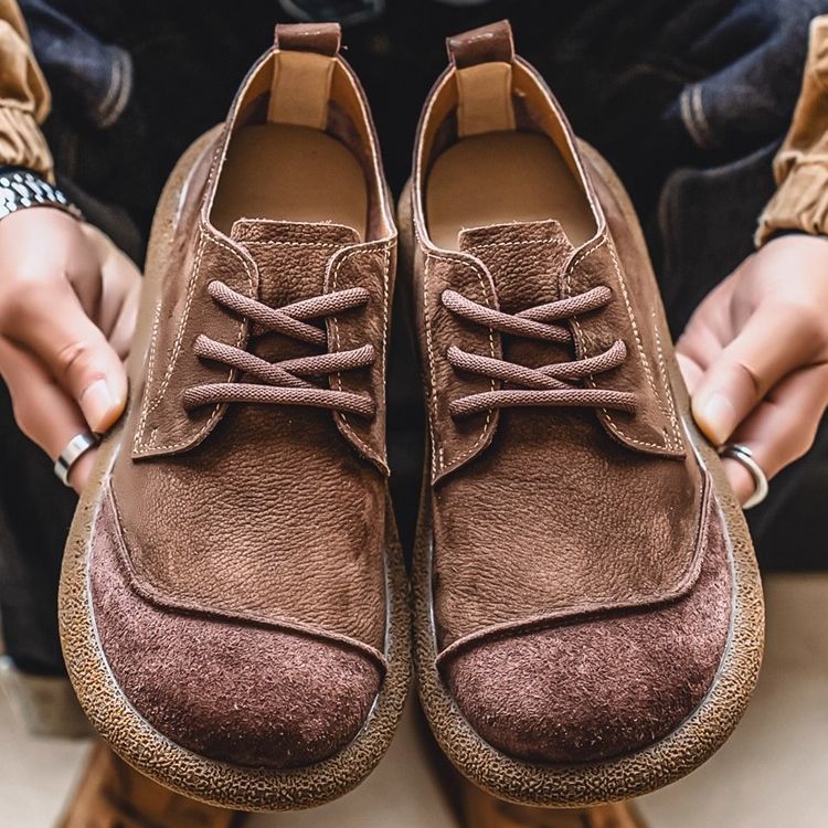 Botas estilo Martin de piel suave para hombre