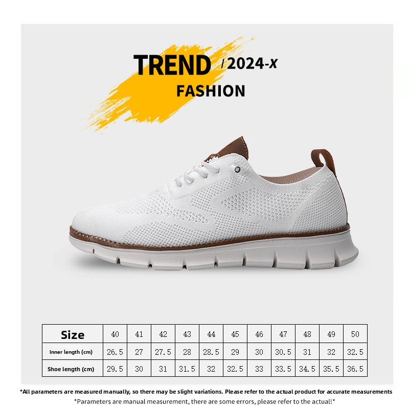 Zapatillas de punto ligeras sin cordones para hombre