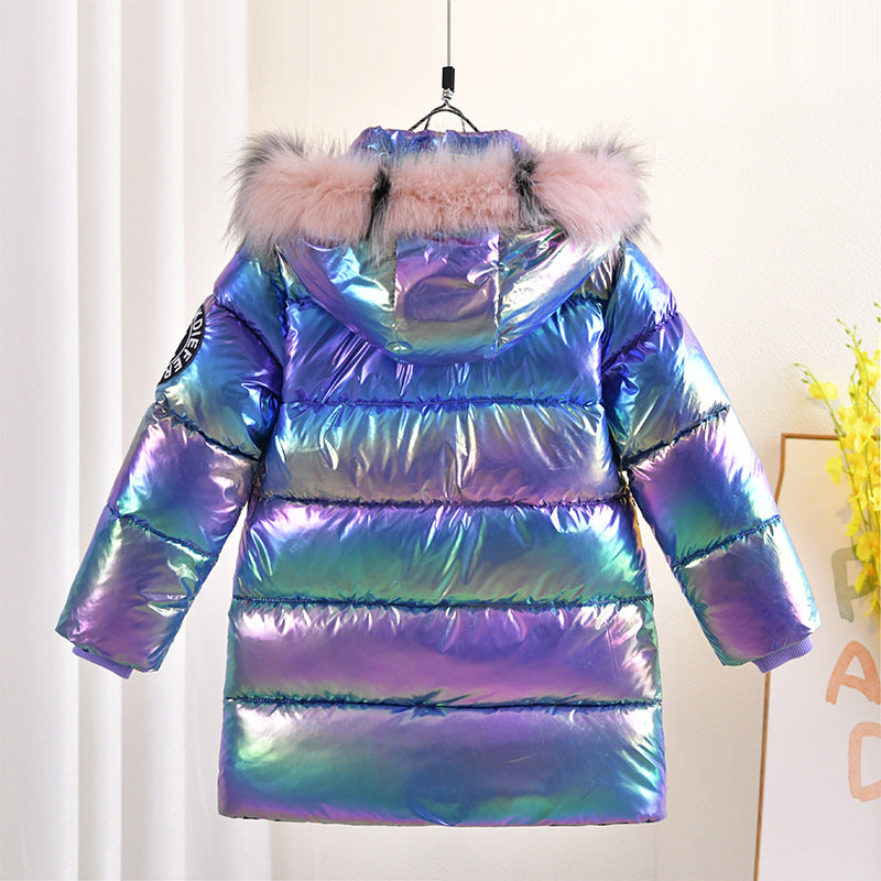 Chaqueta acolchada infantil con capucha desmontable