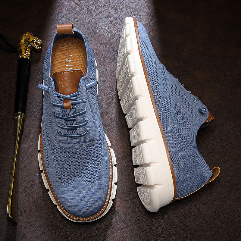Zapatillas de punto ligeras sin cordones para hombre