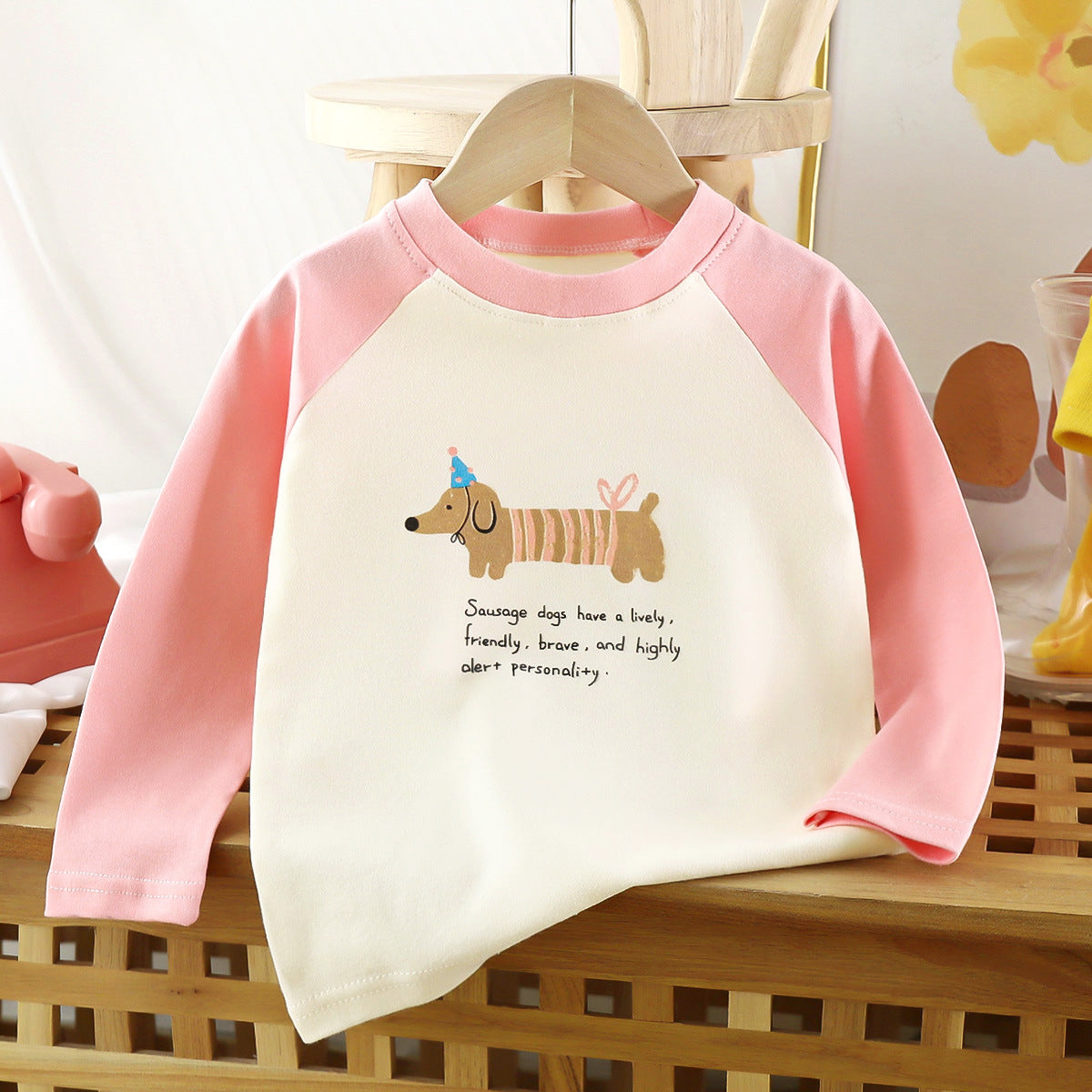 Camiseta infantil de manga larga con dibujos