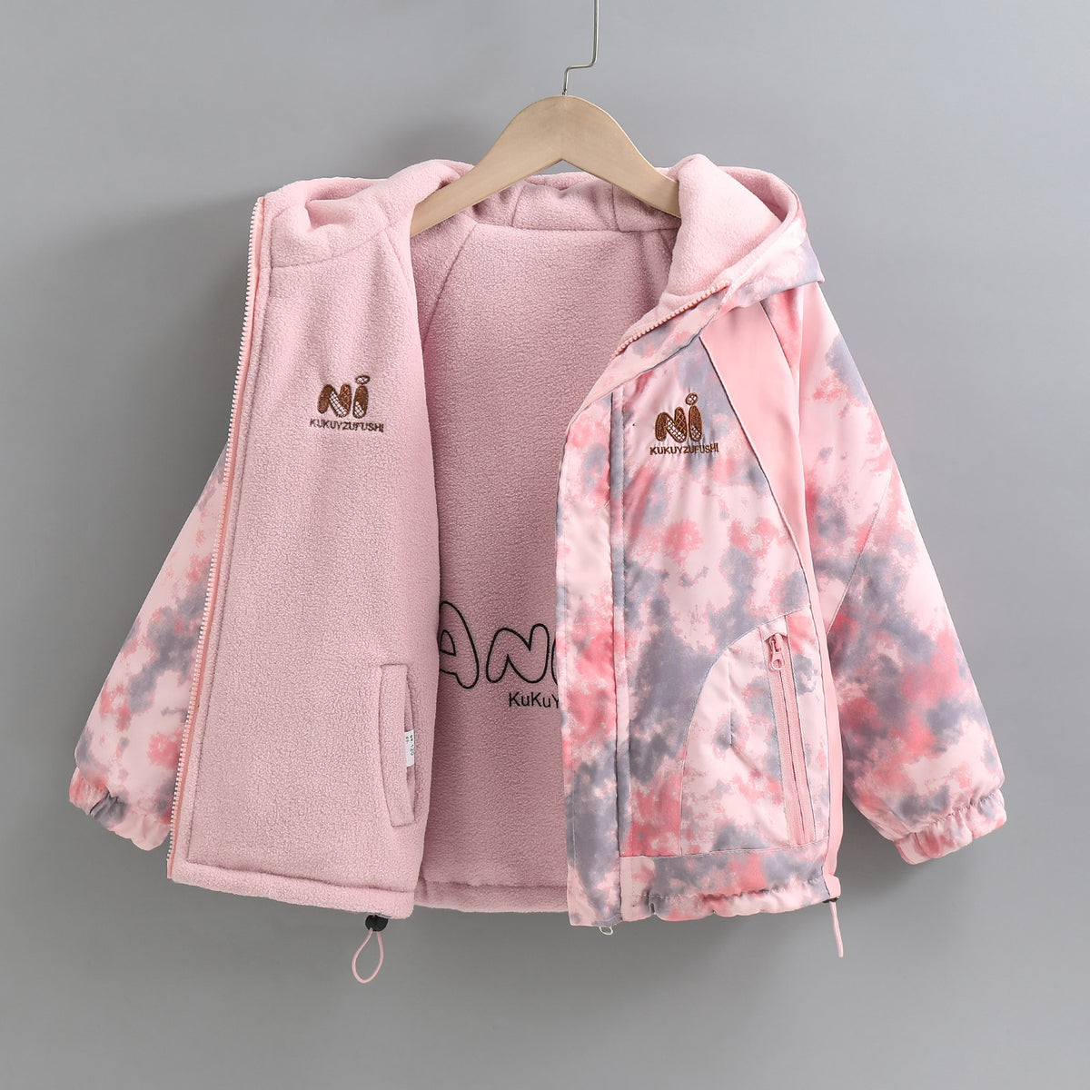 Chaqueta reversible infantil con forro polar