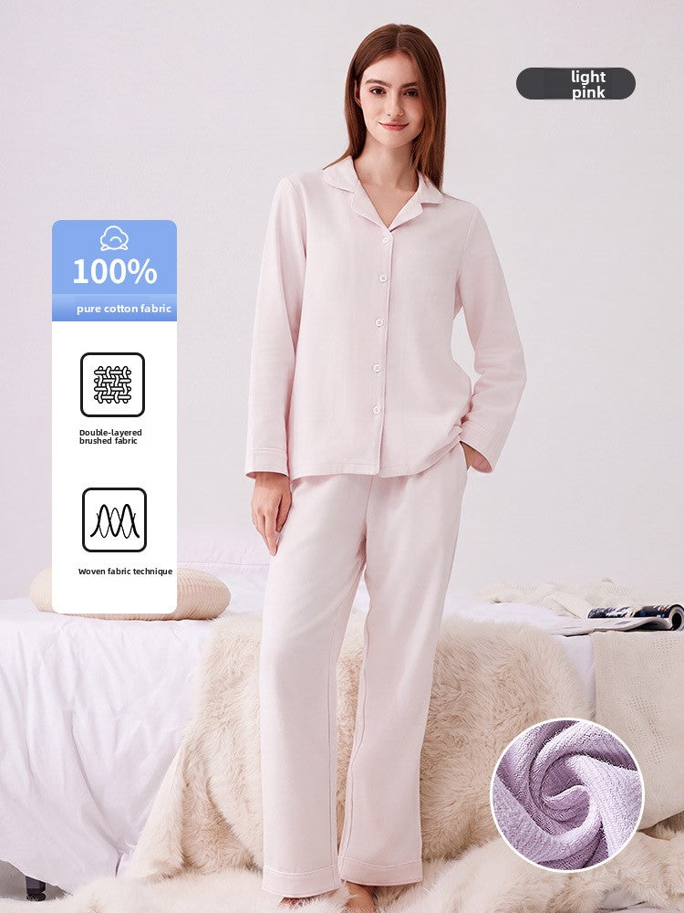 Pijama de algodón afelpado para hombre