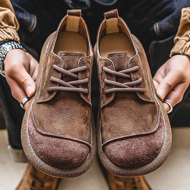 Botas estilo Martin de piel suave para hombre